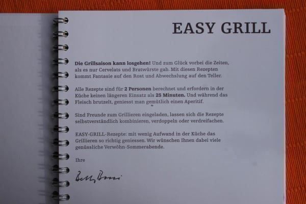 Libri: Buch EASY GRILL von Betty Bossi – Nuovo (secondo la descrizione) da Zürich venduto da Gabced 2