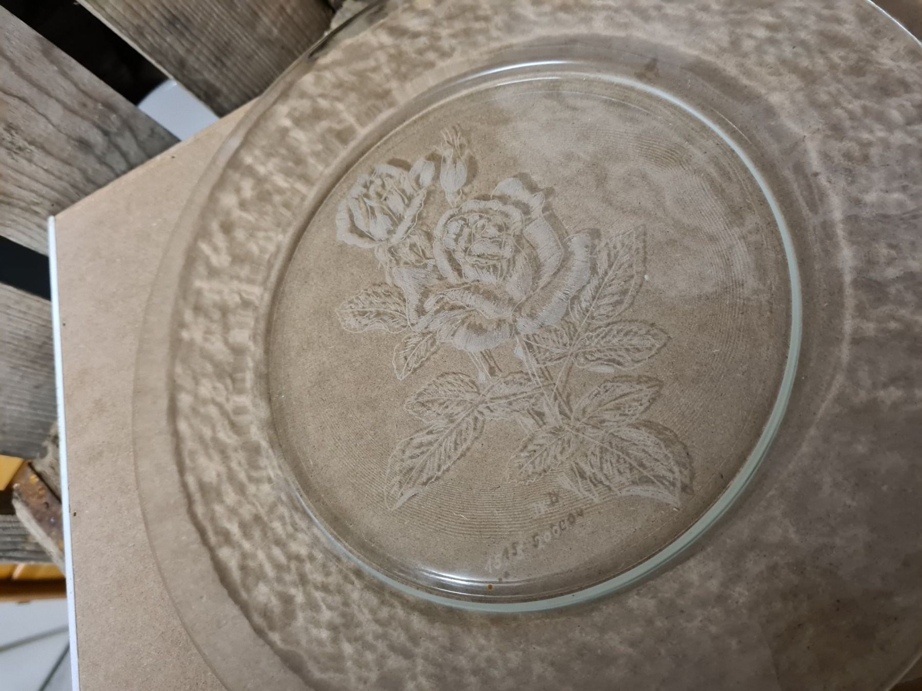 Servierplatten: Große Glas Servierplatte/Tortenplatte 30.5 cm – Gebraucht aus Amriswil von kleindeko 1