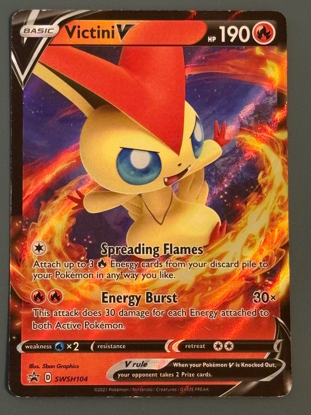 Pokémon Carte collezionabili: Victini SWSH104 Promo - ENG – Usato da Seewen SZ venduto da Pokeace93