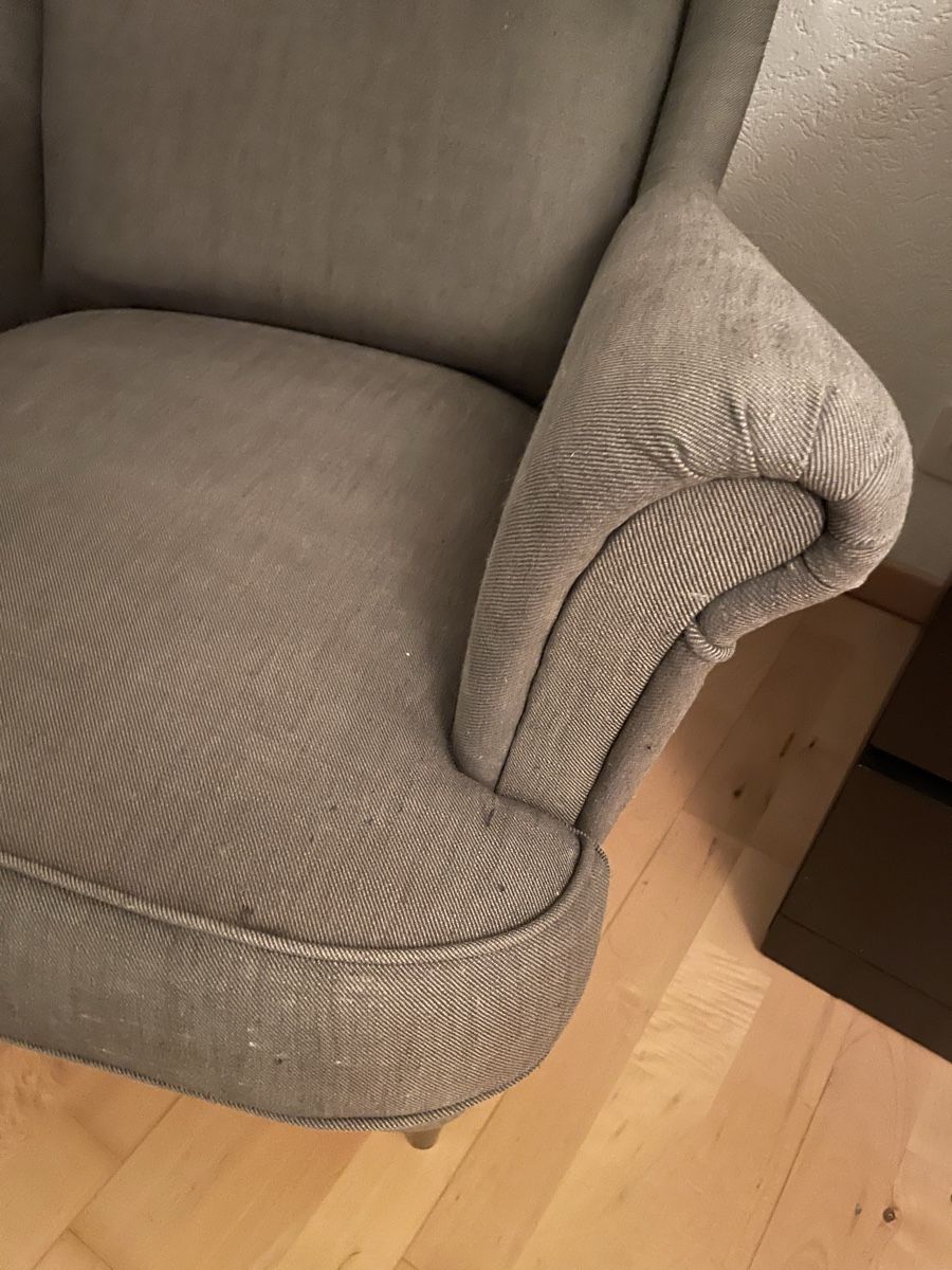 Ikea Poltrone: IKEA STRANDMON Fauteuil confortable gris – Usato da Sierre venduto da Ruyfigas 2