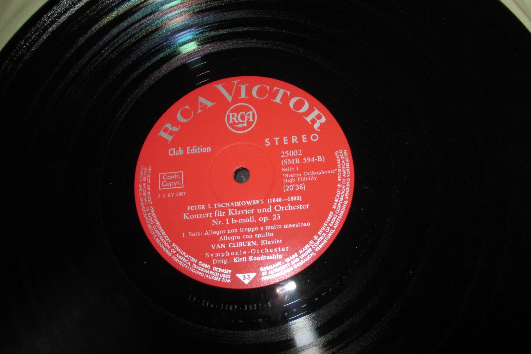 Schallplatten: Schellak Schallplatte, Peter I.Tschaikoswsky – Gebraucht aus Zürich von burgi9 6
