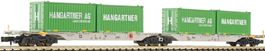 Neu OVP Fleischmann 825306 AAE Containertragwagen Hangartner