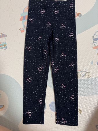 Legging neuf S.Oliver bleu marine et pingouins roses, 98