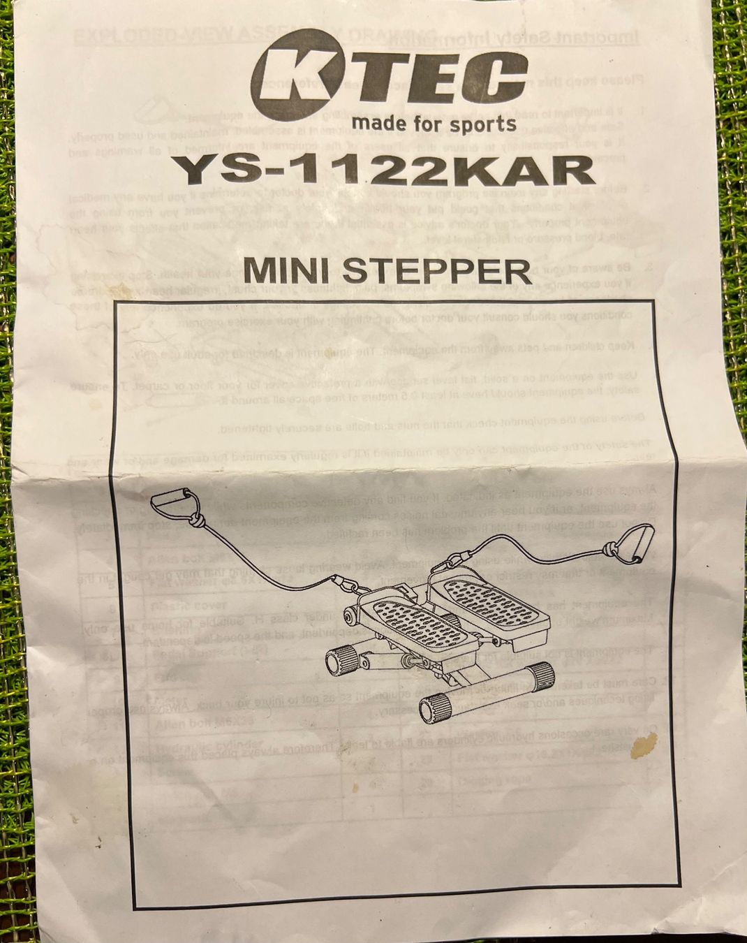 Hometrainer: Neuer K TEC Stepper mit Widerstandsbändern und Instructions – Nuovo (secondo la descrizione) da Winterthur venduto da auctiontown 7