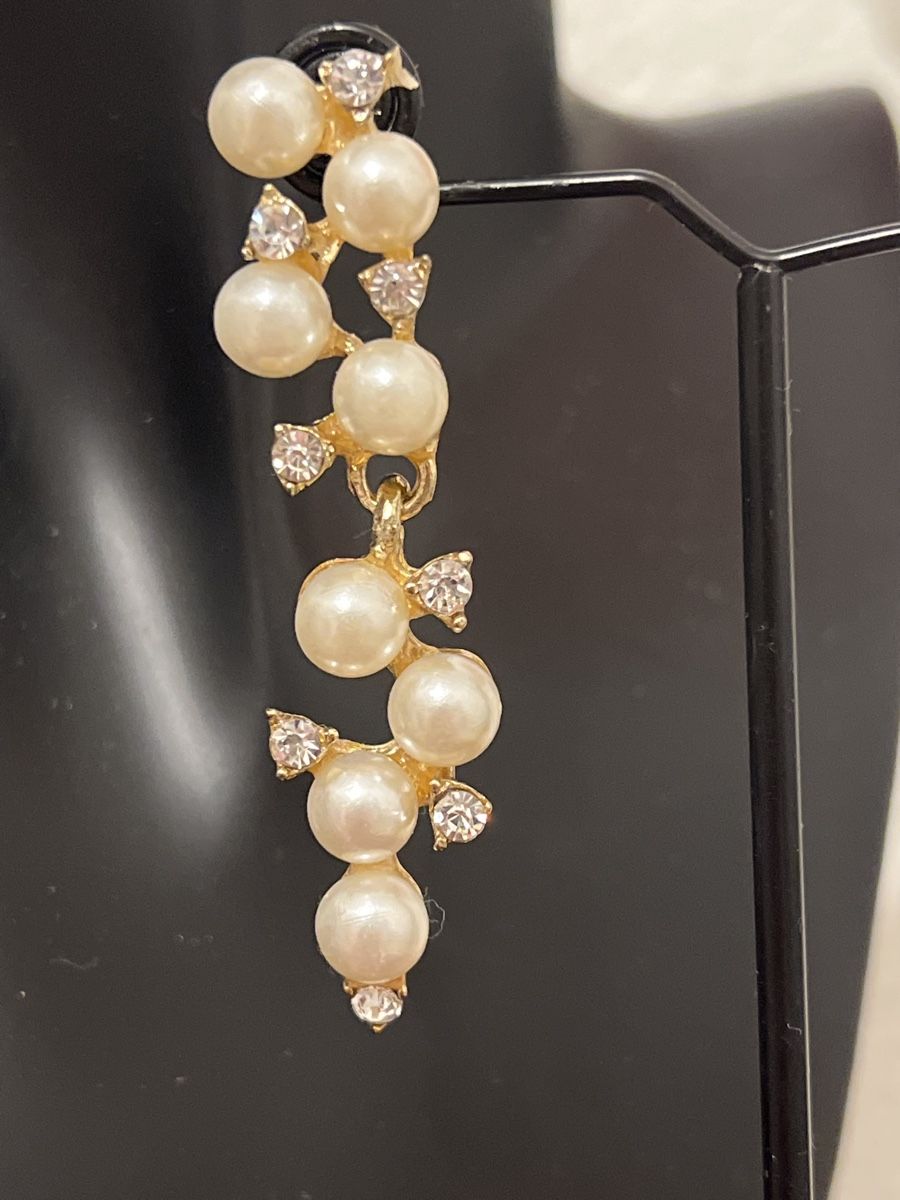 Orecchini pendenti & Orecchini a lobo: Elegante Lange Ohrringe Perlen Strass – Nuovo (secondo la descrizione) da Seon venduto da Sunny-Schmuck78 1