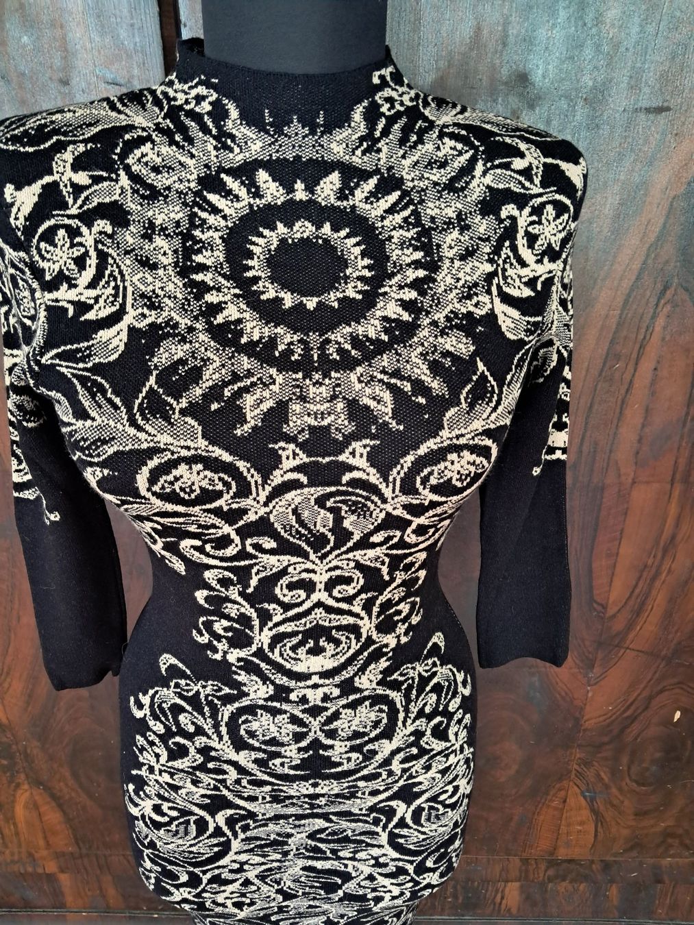 Kleider: Strickkleid . Baumwollmischung . formstabil . S . – Gebraucht aus Leuggelbach von schmetterlings-fee 2