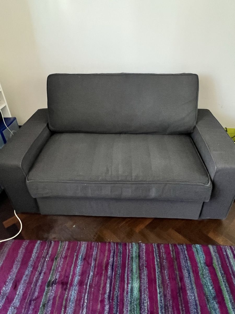 Ikea Divani: Bettsofa 165x90x90 cm dunkelgrau – Usato da Basel venduto da Dnjep