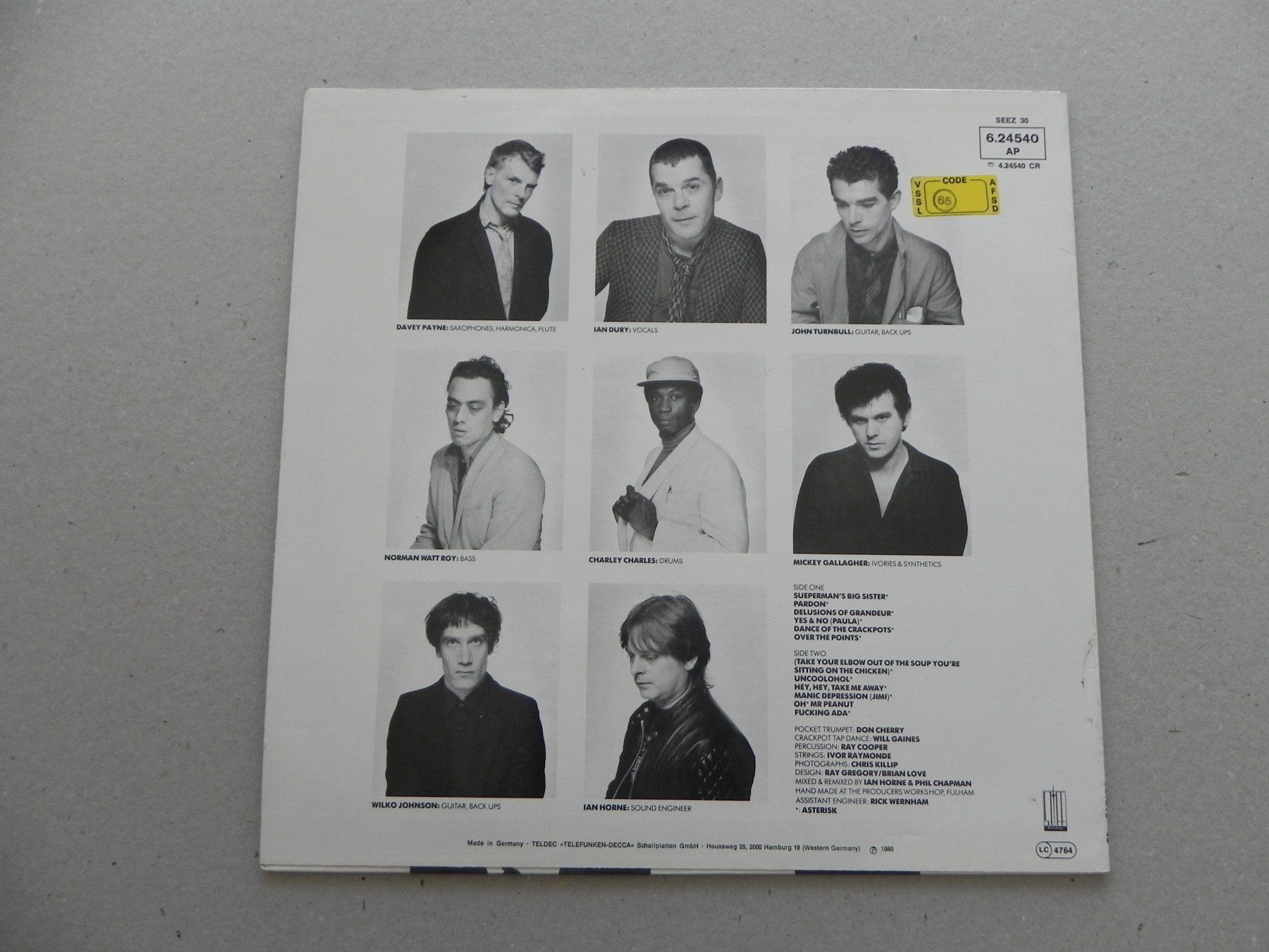 Dischi in vinile: LP brit Rock Pop New Wave Disco Ian Dury – Usato da Siebnen venduto da krimsie 1