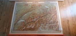 Alte Schweiz Karte Hermann Kümmery Reliefbearbeitung 1975
