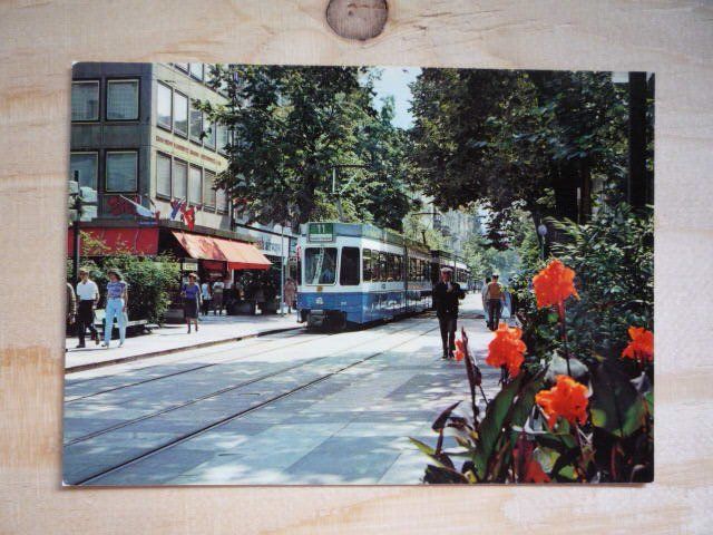 Cartoline postali: Zürich, Bahnhofstrasse, 1105 – Usato da Rieden SG venduto da Brockehuesli