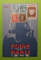 Frankreich Karte " FOIRE DE PARIS 1946 "