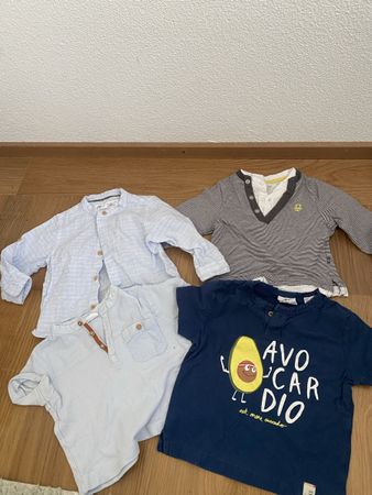 Zara Baby Bundle: 4 Stylish Tops, Size 6-9 Months!