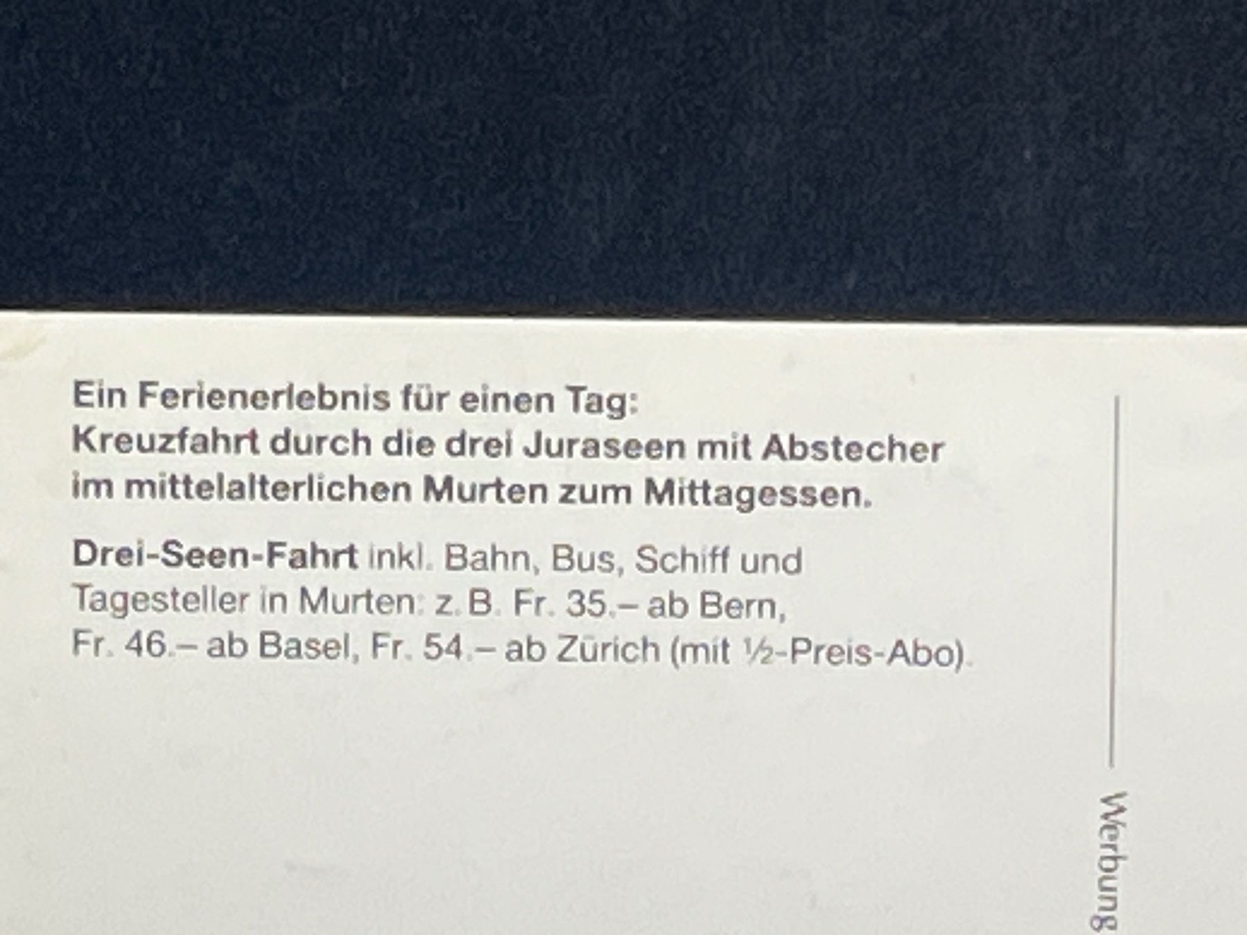 Cartoline postali: Ansichtskarte: Drei-Seen-Fahrt – Usato da Widnau venduto da Brusi9 2