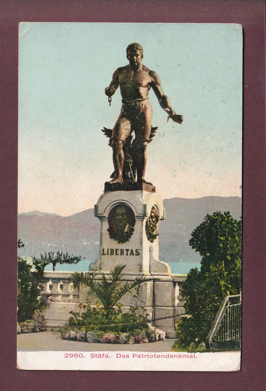 Cartoline postali: STÄFA - Patriotendenkmal - 1913 – Usato da Pully venduto da nicecards
