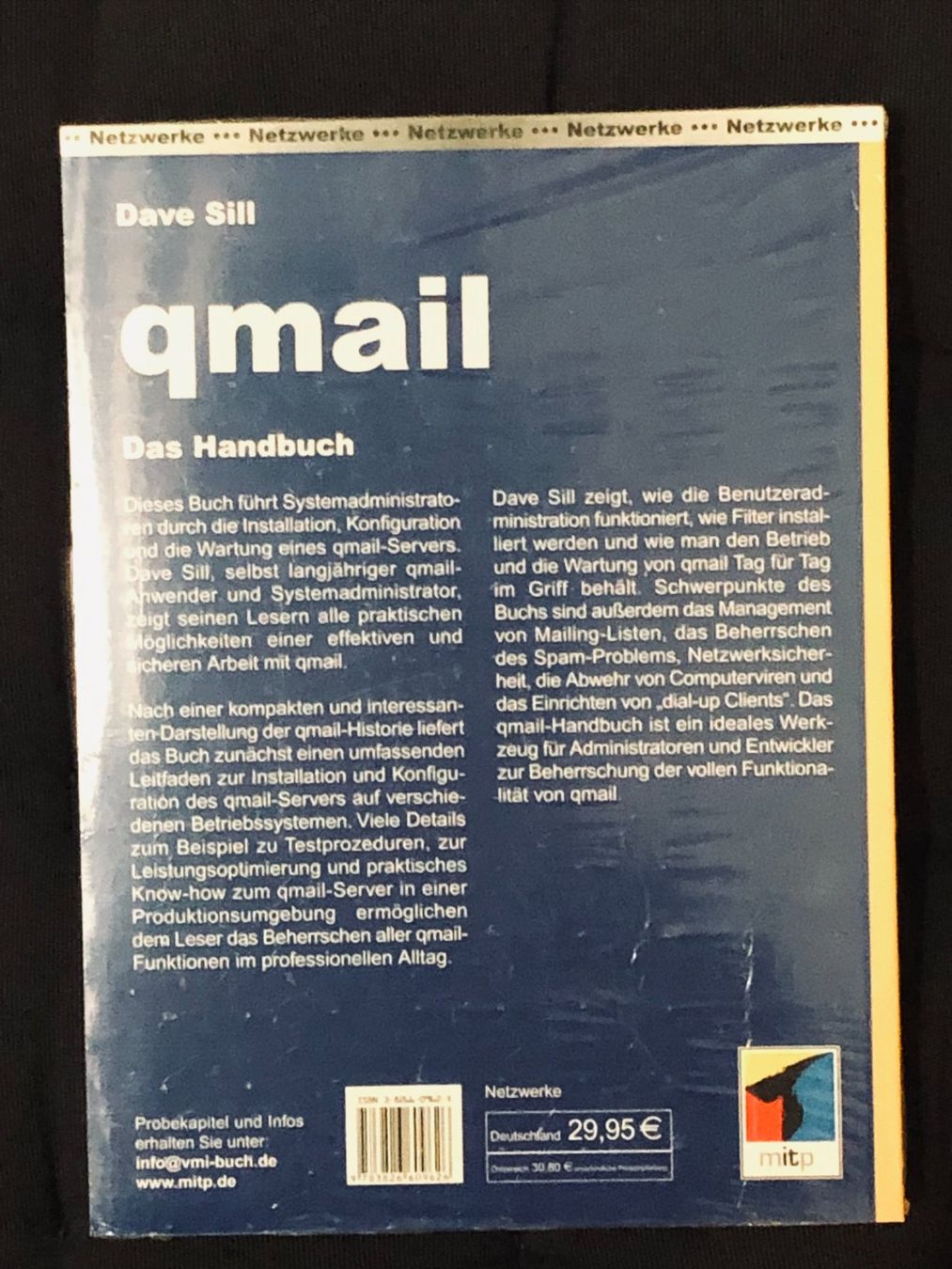 Libri: qmail - Das Handbuch - Dave Sill - mitp - originalverpackt – Nuovo e nell'imballaggio originale da Niederhasli venduto da thozam 1