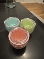 3 Vorratsdosen Set klein bunt Kunststoff guter Zustand