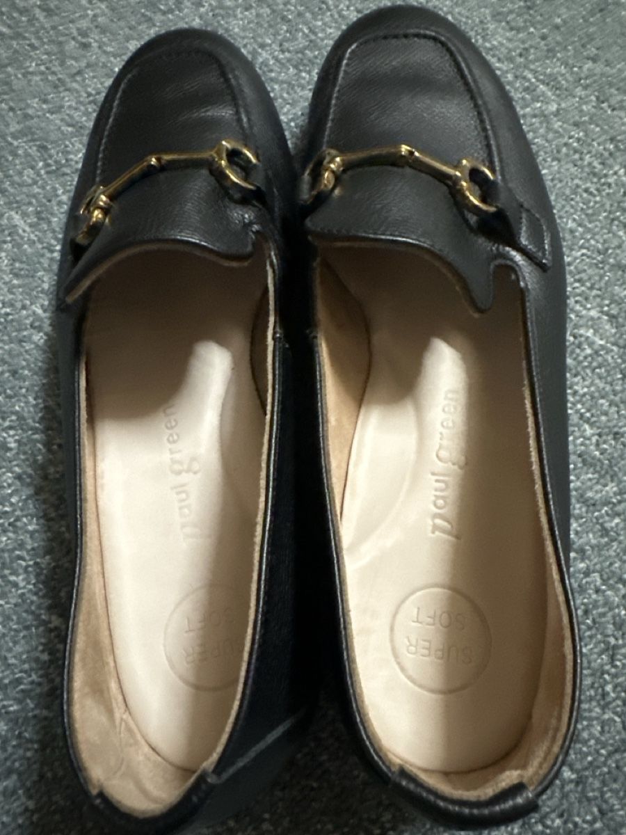 Paul Green Damenschuhe: Paul Green Slipper schwarz Leder  – Neu (gemäss Beschreibung) aus Baltschieder von YmroBe 1