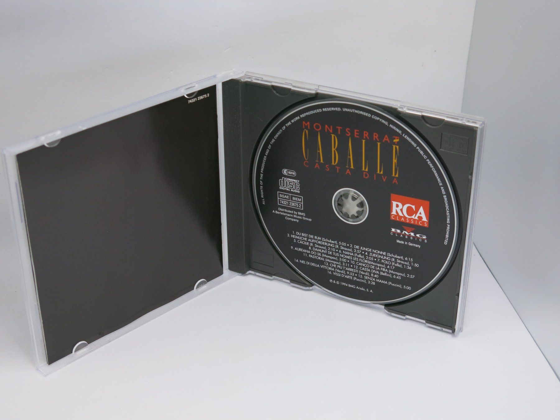 CD: CD Montserrat Caballé – Casta Diva – Usato da Ernetschwil venduto da luisvonerni 1