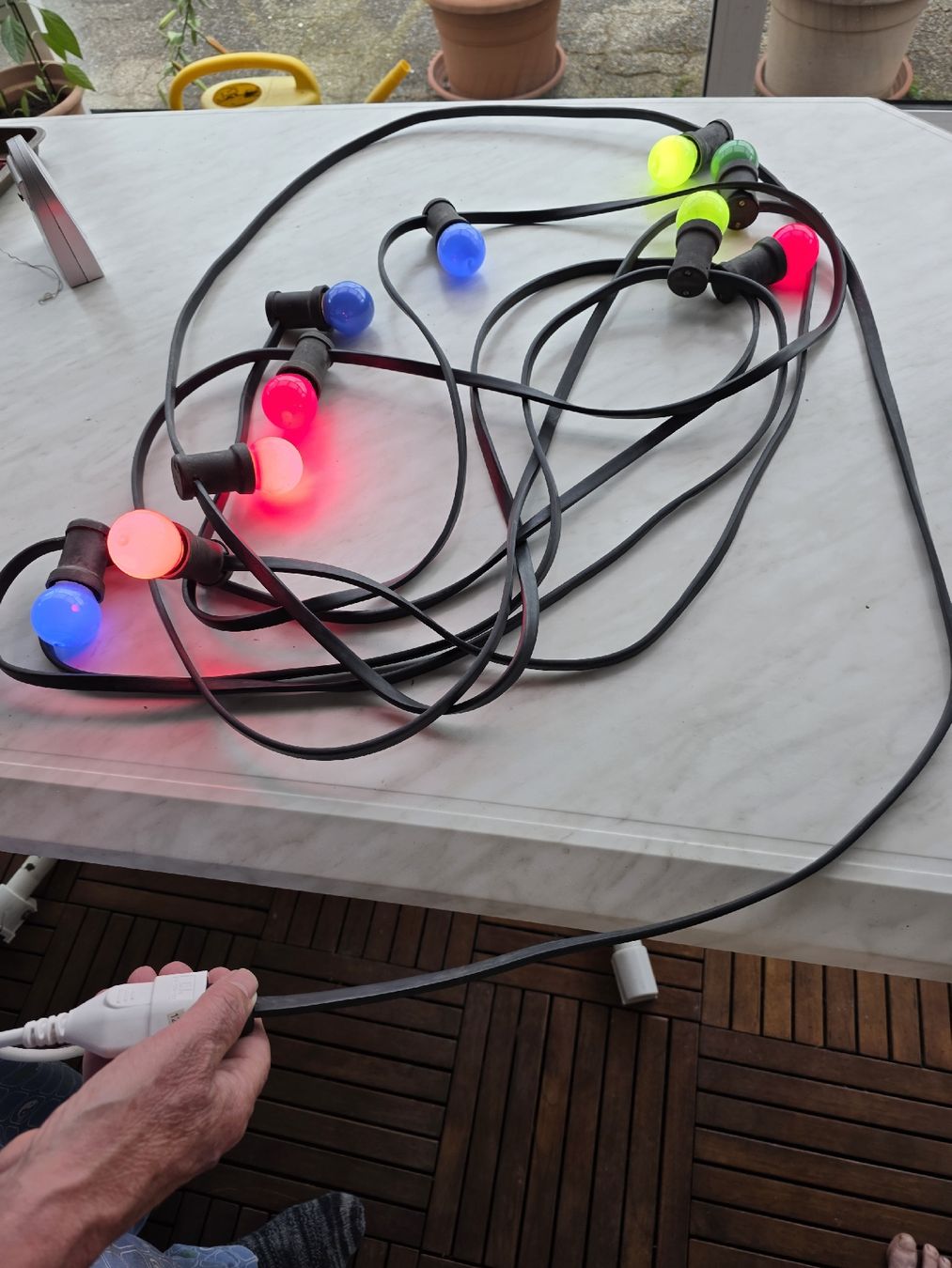Ghirlande e barre luminose: Decorative lights, colorful bulbs. – Usato da Hinwil venduto da Ehretstock8 1