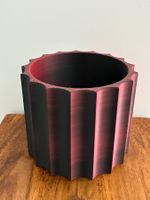 Blumentopf "Neuenburg" gross in der Farbe Schwarz-Rot
