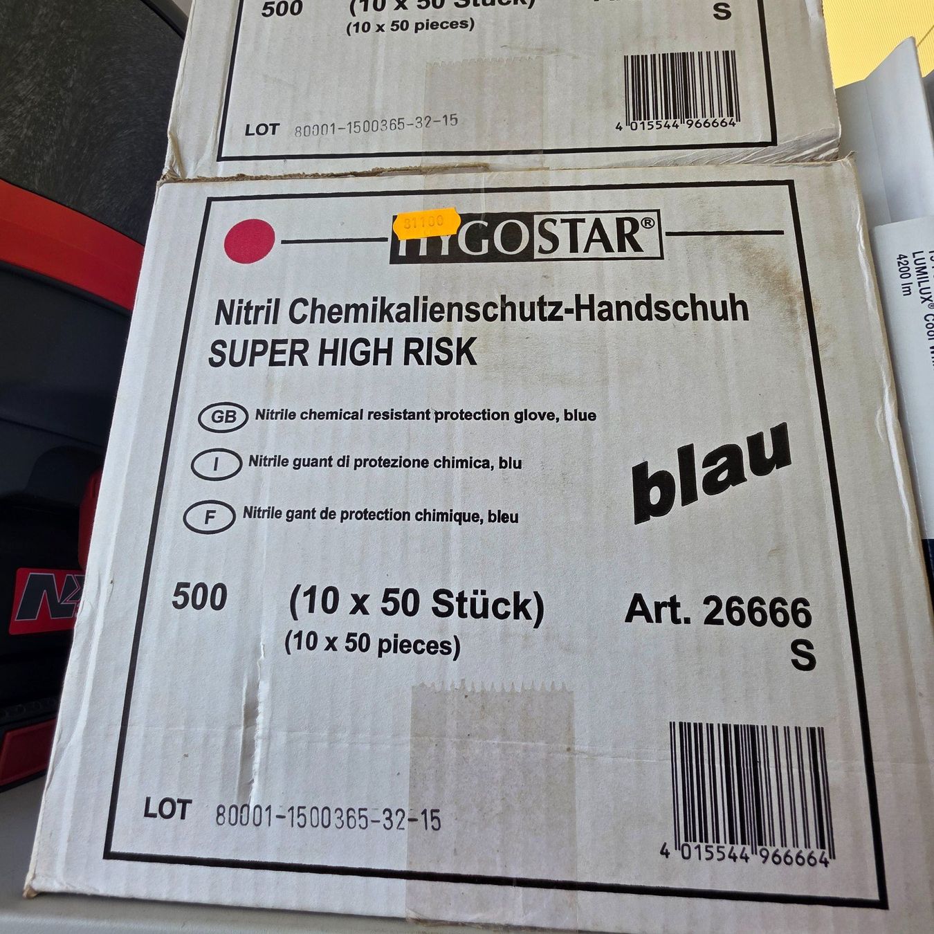 Handschuhe & Handstulpen: Nitril Handschuhe Super High Risk Grösse S Blau – Neu und originalverpackt aus Schindellegi von mutzel06 2