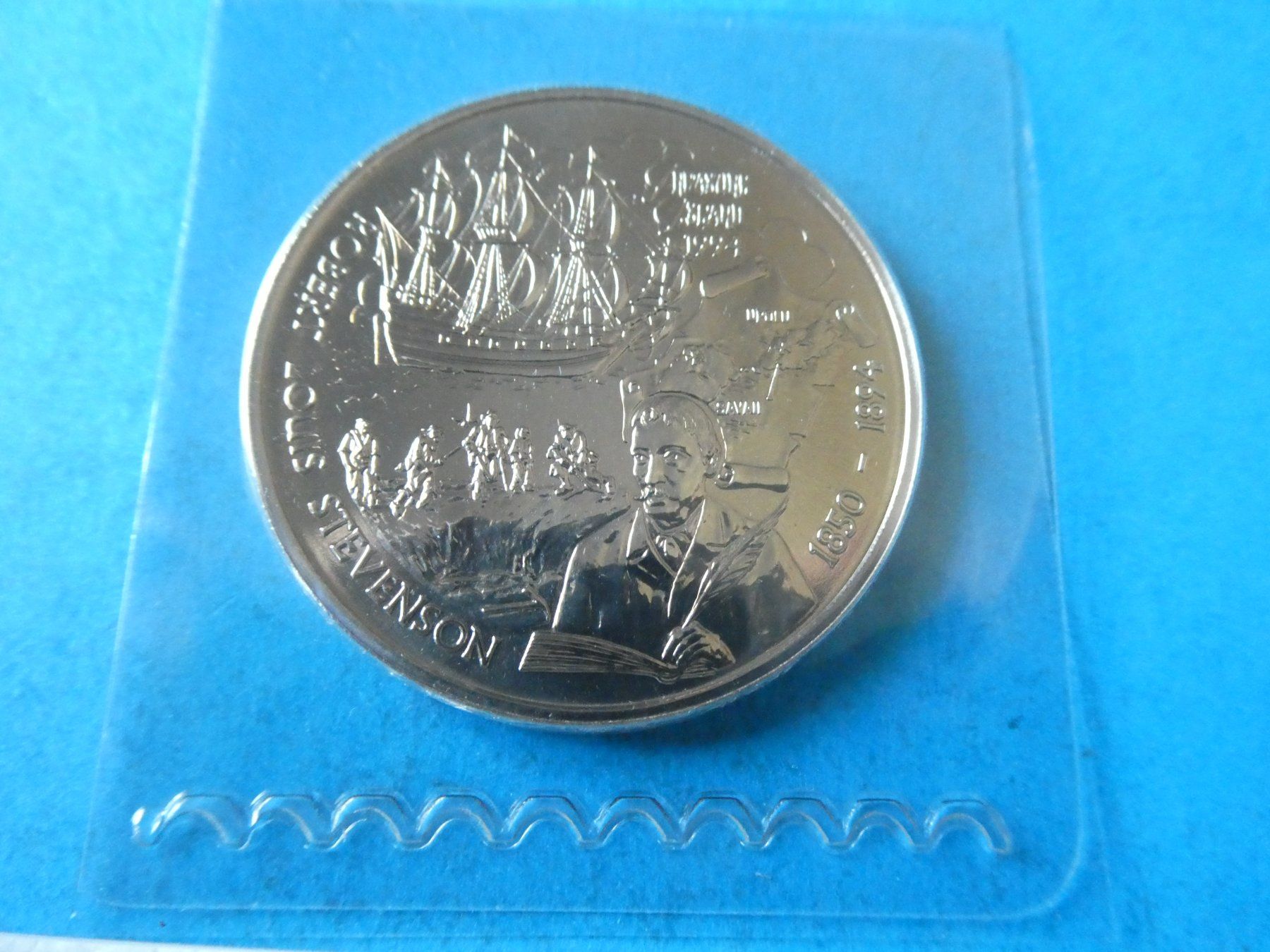 Tutti le monete: Samoa 1994, 5 Dollars, Sondermünze Stevenson stgl. – Nuovo (secondo la descrizione) da Hinterforst venduto da Rohusri