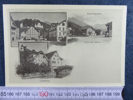 GRUSS AUS SARNEN 1901 REPRO AK ONW DORFPLATZ LANDENBERG