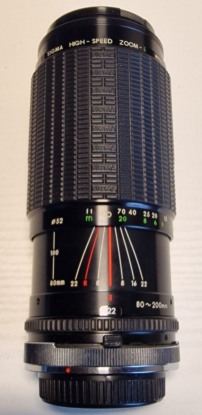 Sigma Obiettivi: Sigma Zoom Objektiv 80-200mm – Usato da Bassersdorf venduto da ciao555