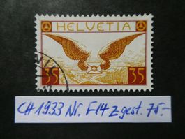 CH 1933 Nr. F14z gestempelt