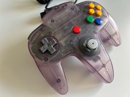 Nintendo 64 N64 Clear Purple Original Kontroller