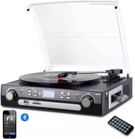 Bluetooth Vinyl Plattenspieler Stereolautsprecher USB Port