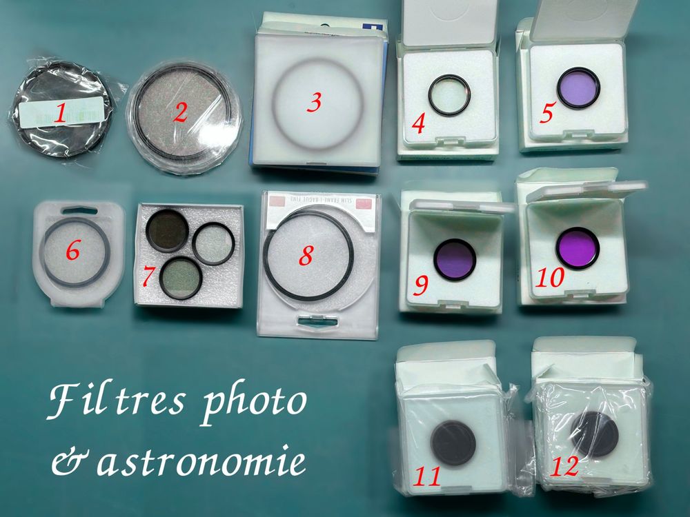 Filtres: Filtres pour appareils de photo ou télescopes – Neuf (Voir description) à Goumoens-la-Ville par Vitamine