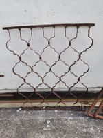 Eisengitter, Rostiges Eisengitter, Metall Gartendeko, Rostig