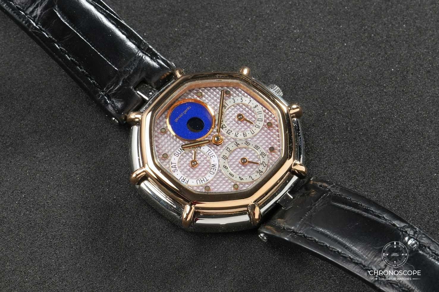Orologi: Gerald Genta Octo Calendar Reference G.2983.7 guilloché – Usato da Luzern venduto da ChronoScope6004 1