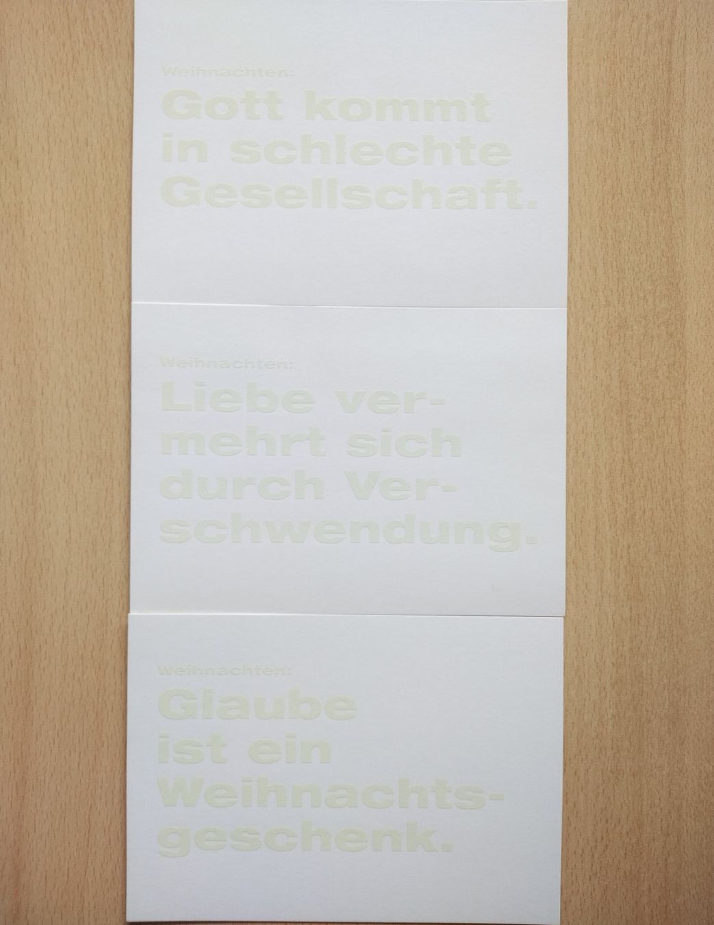 Ansichtskarten: 6 Postkarten / Ansichtskarten fluoreszierend / Weihnachten – Neu (gemäss Beschreibung) aus Jona von Argus36 3