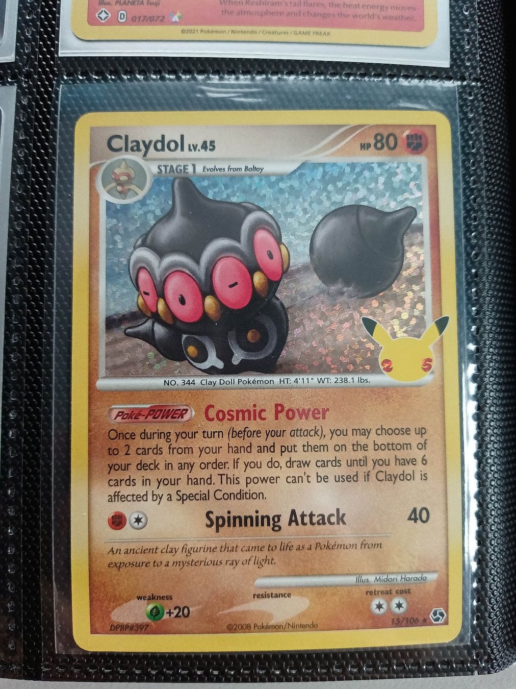 Pokémon Carte collezionabili: Claydol Lv 45 – Usato da Altstätten SG venduto da GGsGameshop