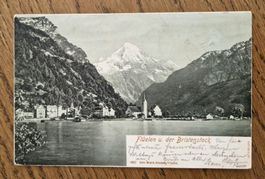AK Flüelen 1903, von Luzern nach München