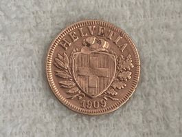 2 centimes/rappen 1909