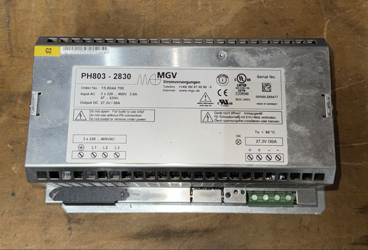 Componenti elettronici: Kuka Steomversorgung 27V, MGV -PH803-2830 – Usato da Lengnau BE venduto da Crepicre