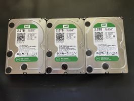 3x WD green 2TB Festplatten für nur ein Stutz🤑😉