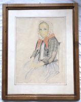Hermann Peter (1871-1930) - Farbkreidezeichnung, Wallis 1916