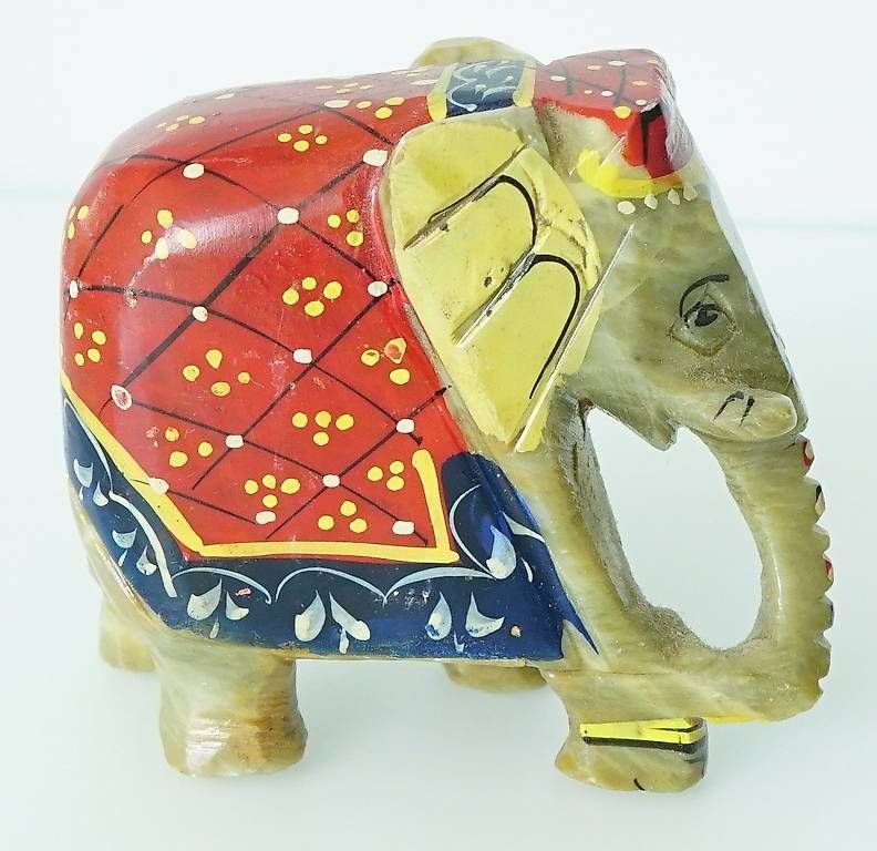 Figurines: Handbemalter Elefant aus Speckstein – D'occasion à Sissach par glrpmpfk 1
