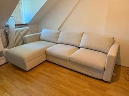 VIMLE 3er-Bettsofa mit Récamiere, Gunnared beige