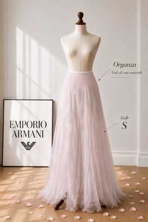 Jupe longue Emporio Armani Organza Taille S neuve