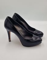 Navyboot Damen Pumps Schwarz Leder Gr. 36 Made in Italy 