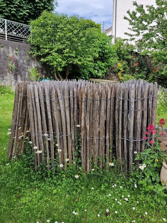 Staketenzaun Kastanie 120cm 38m mit 2 Toren Kaufen auf Ricardo