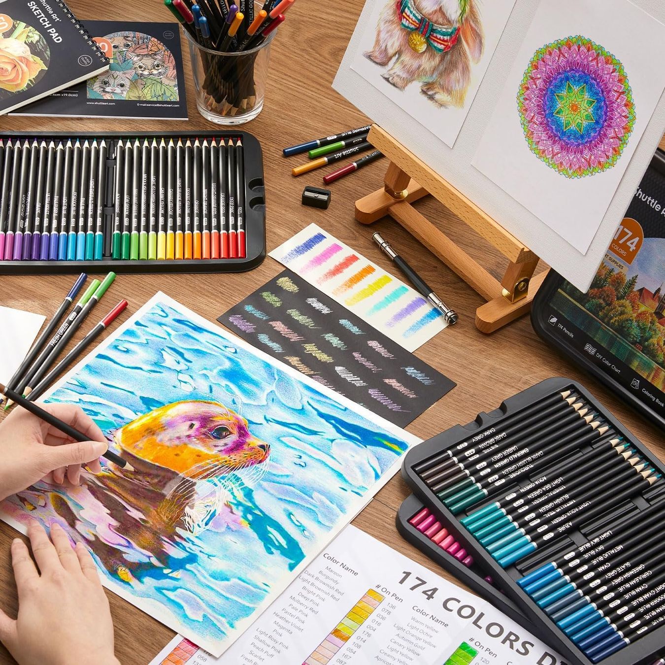 Colori: Buntstifte 174er Set Farbstifte Weichwachsbasis – Nuovo e nell'imballaggio originale da St. Gallen venduto da sch_zsz7 4