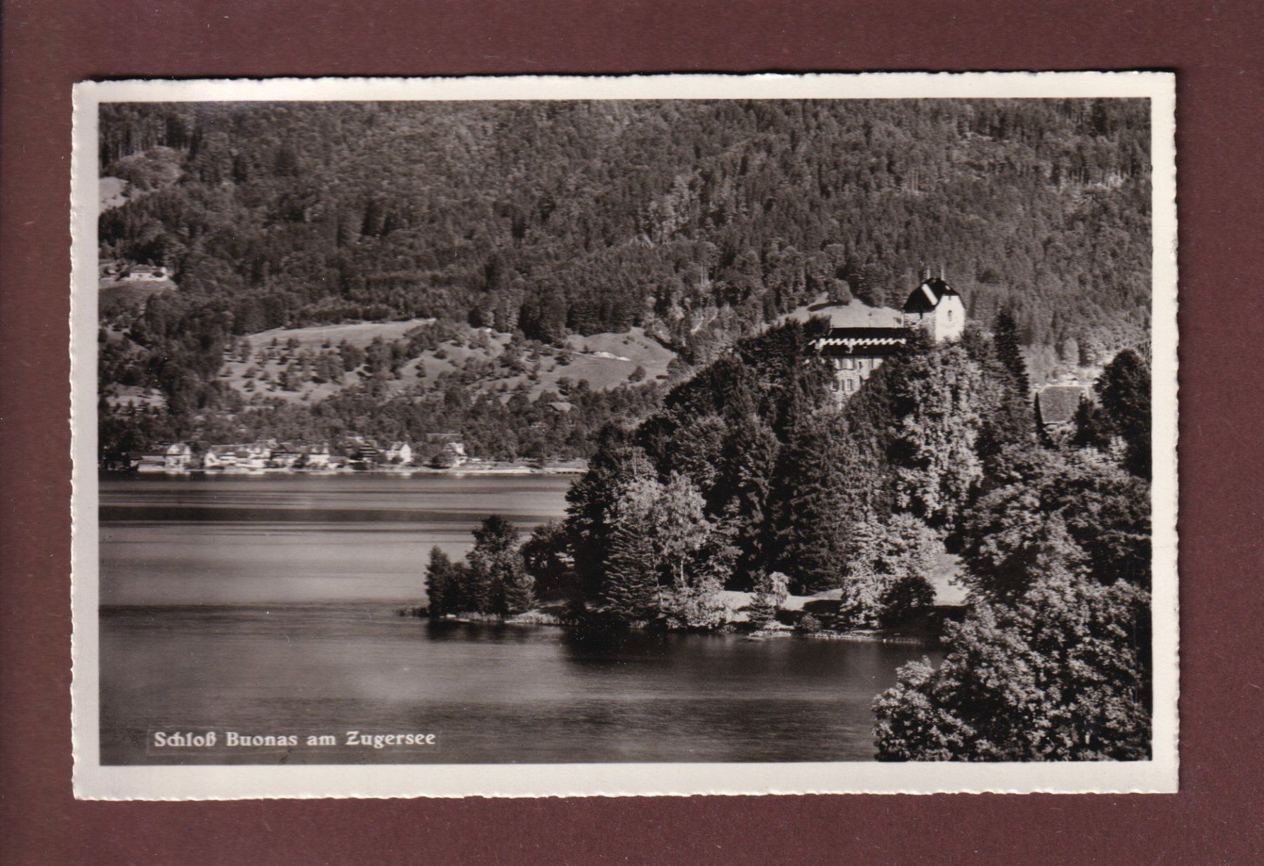 Cartoline postali: Schloss BUONAS am Zugersee – Usato da Pully venduto da nicecards