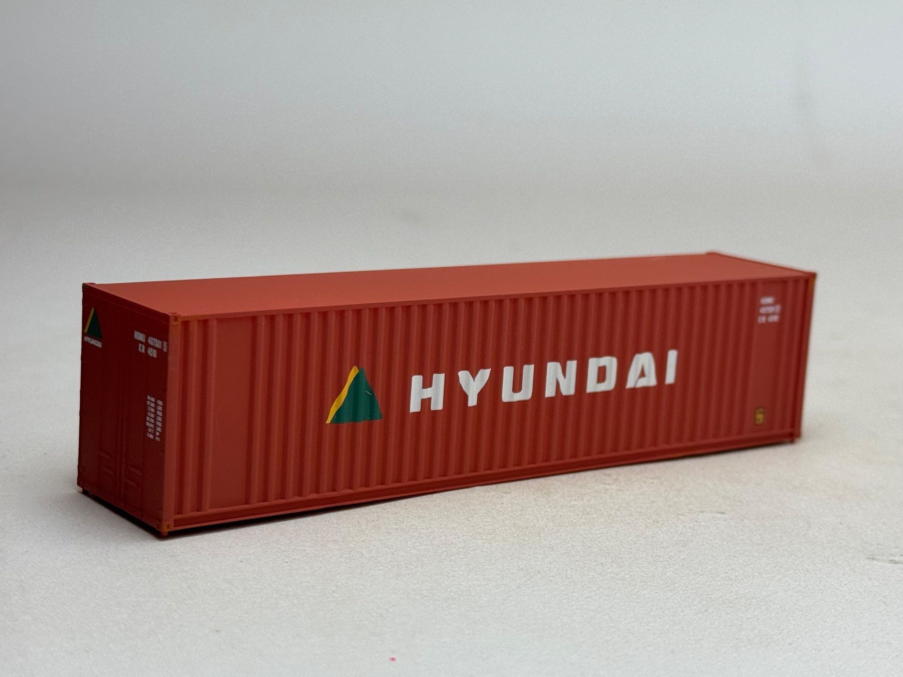 Modellini di ferrovie: EB- 40 Ft. Container Hyundai braunrot – Usato da Elm venduto da Wikmtz