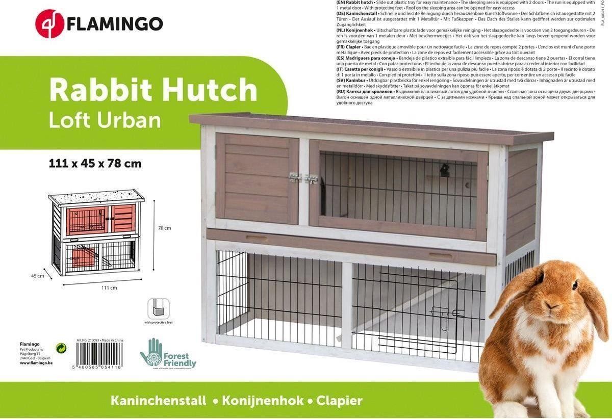 Cages, transport & sécurité: FLAMINGO Kaninchenstall Loft Urban – Neuf avec emballage d'origine à Bottighofen par zaap 2